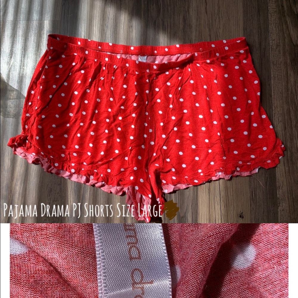 Pajama Drama Red Polka Dot Shorts